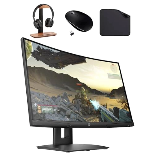 X24c - 23.6" 1920 x 1080 + 1st Wave Technology Headphone Stand + Wireless Mouse + Mouse Pad
