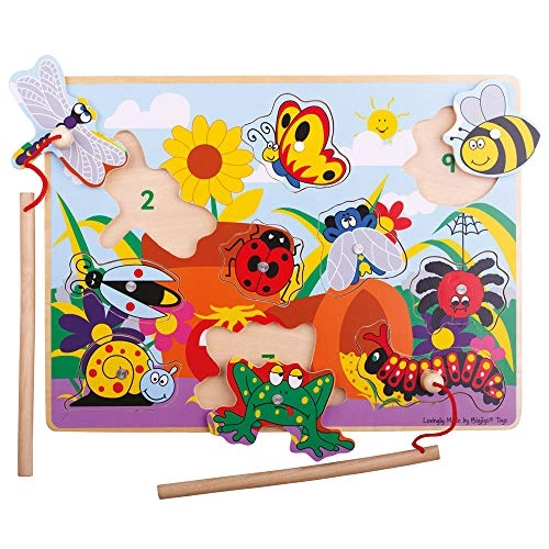 Wooden Magnetic Fun Bugs - 18+ months 10 pieces