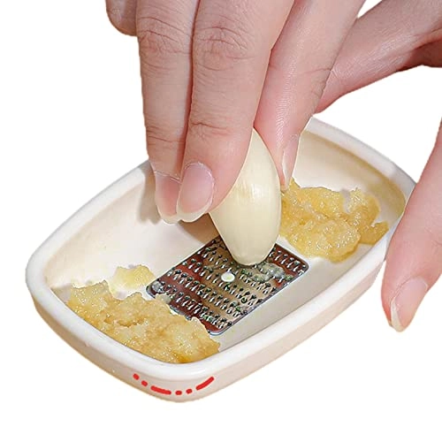 Mini Food Grinder - Portable Hand-Powered White