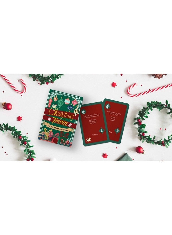 Christmas Trivia Cards - Pocket-Sized Xmas Themed Portable Travel Game