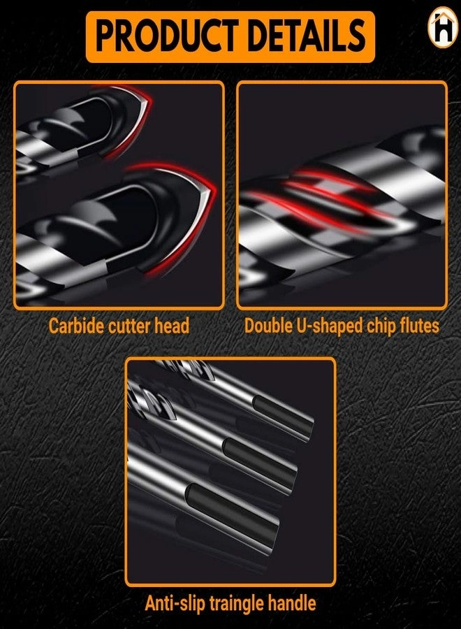 Masonry Drill Bits - Tungsten Carbide 5 Size 5mm to 12mm