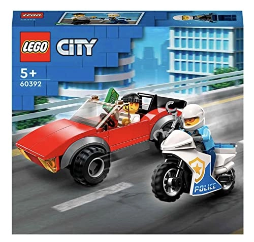 City Police Bike Car Chase (60392) - 5 years and up Multicolor