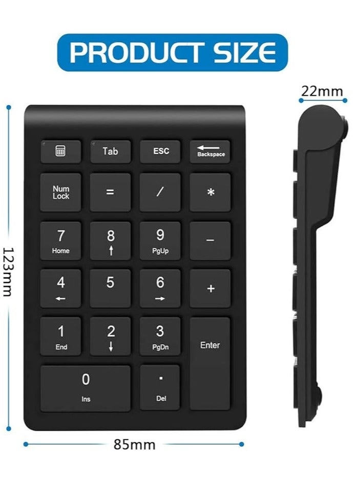 Numeric Keypad - Wireless 2.4GHz 18 keys