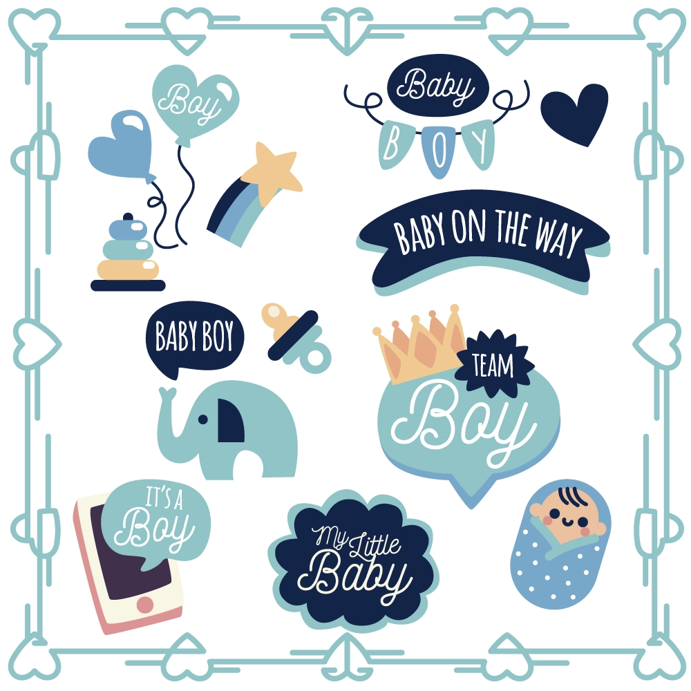 Twinkle Hands Baby Shower Sticker Book