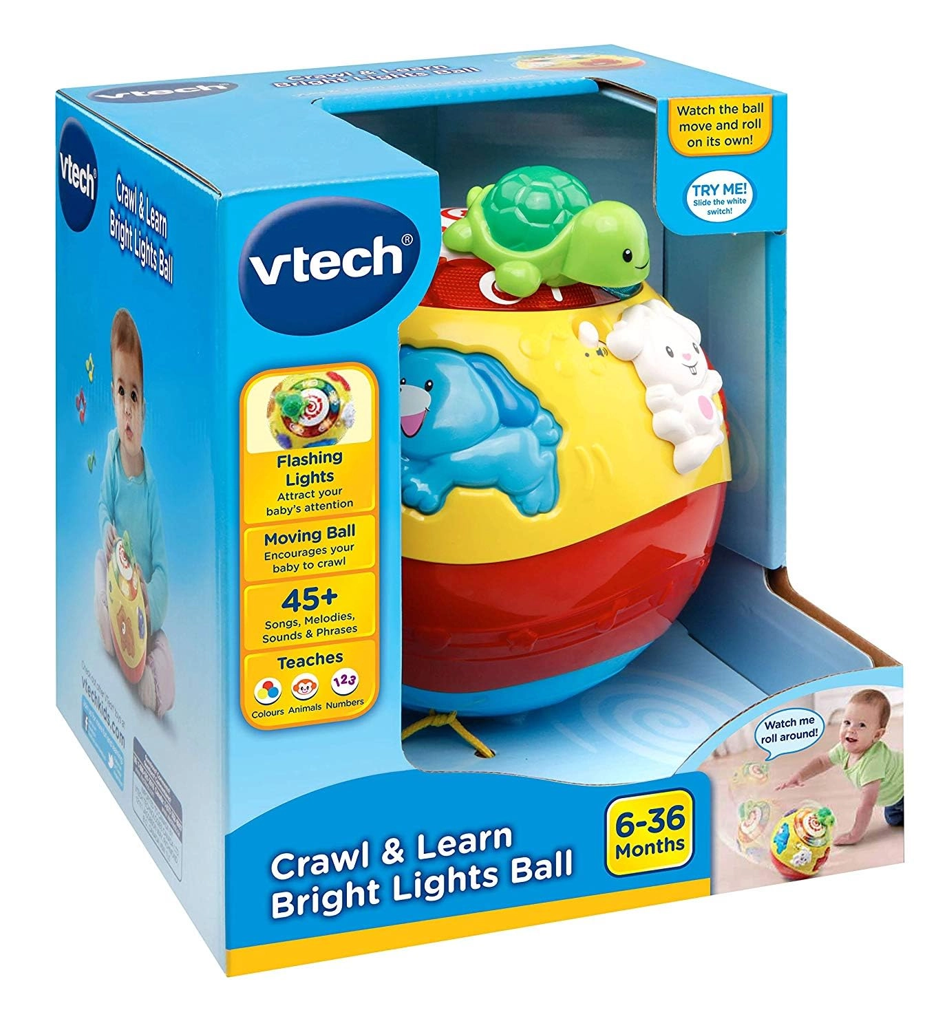 VTech Crawl & Learn Baby Activity Ball - Animal 6 Months+