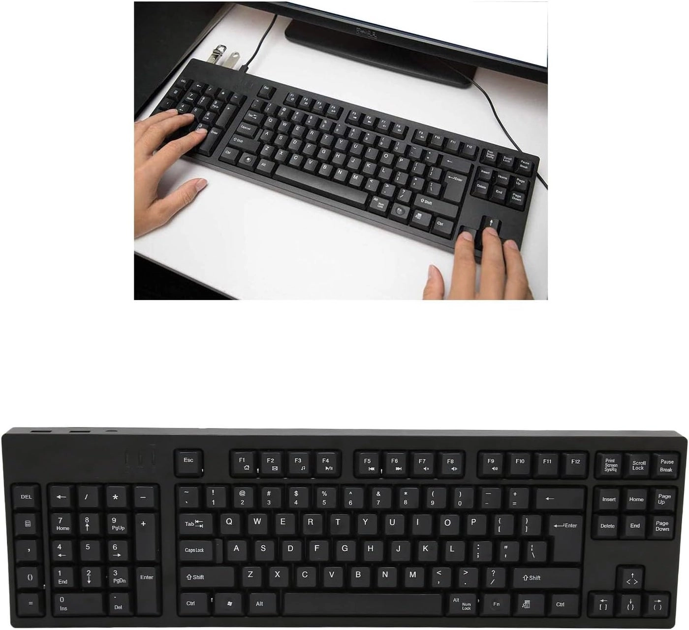 109 Keys Mechanical Gaming Keyboard - Left Handed Wired