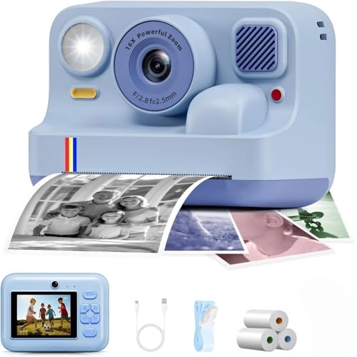 S6 - Kids Instant Camera Printable (Thermal Paper) Front & Rear Dual