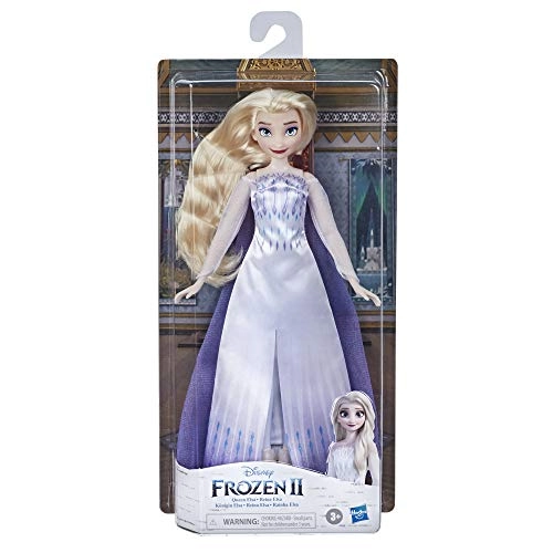 Queen Elsa Fashion Doll - Plastic Blonde Hair Frozen 2 Ages 3+
