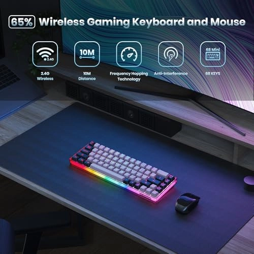 Wireless Gaming Keyboard-KB - 2.4G Wireless