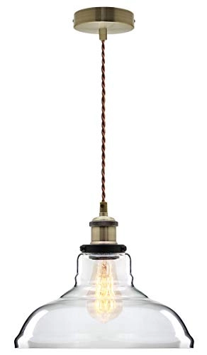 E27 Vintage Style Chandelier - 2 Pack Brass Antique Finish