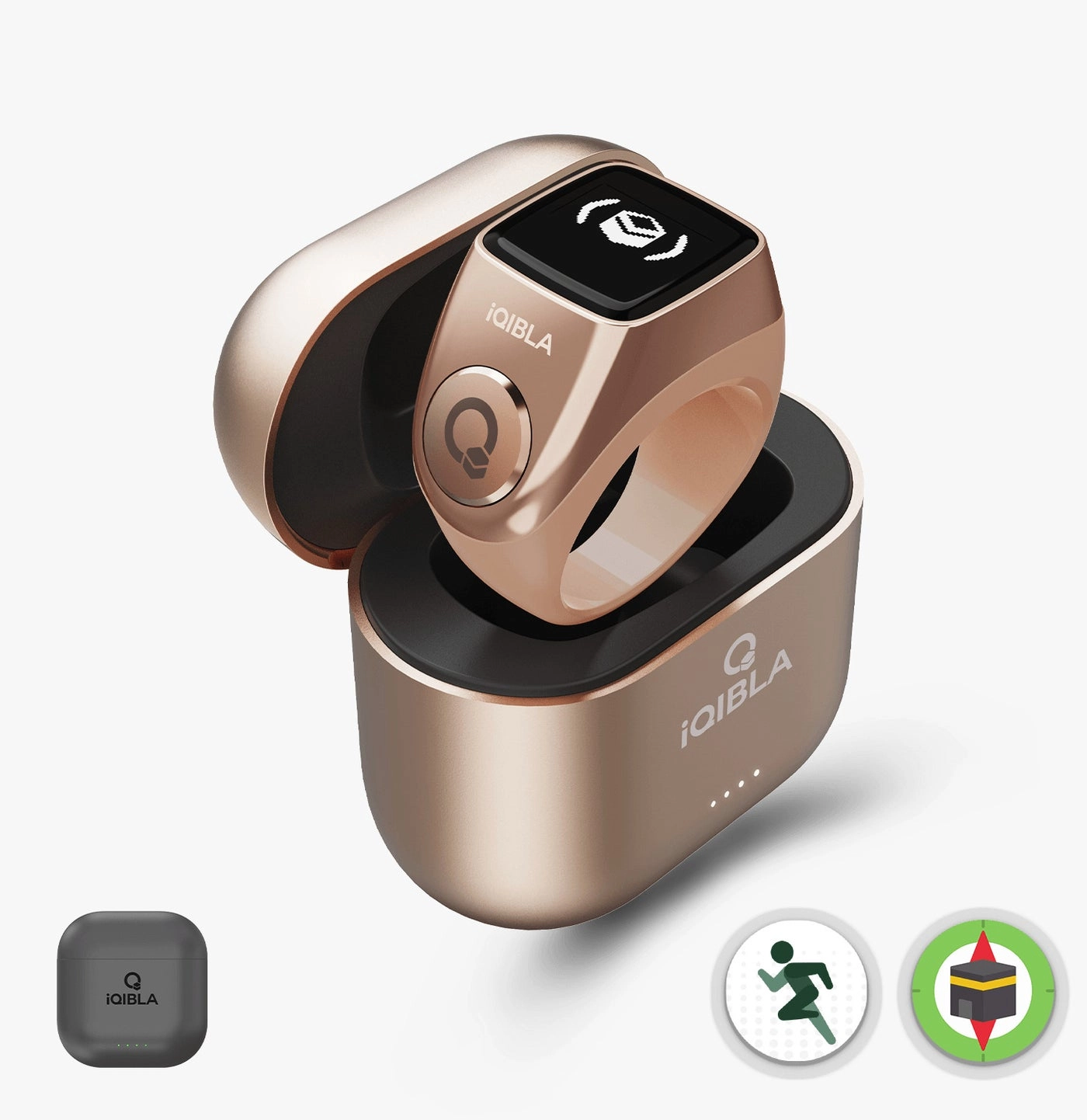 Zikar Ring Jood - 55 mAh USB-C Black