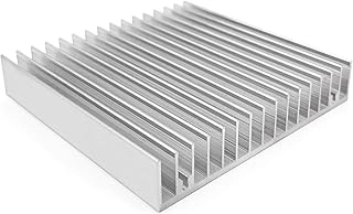 Awxlumv Aluminum Heatsink - 100x100x18mm 16 pcs Fins
