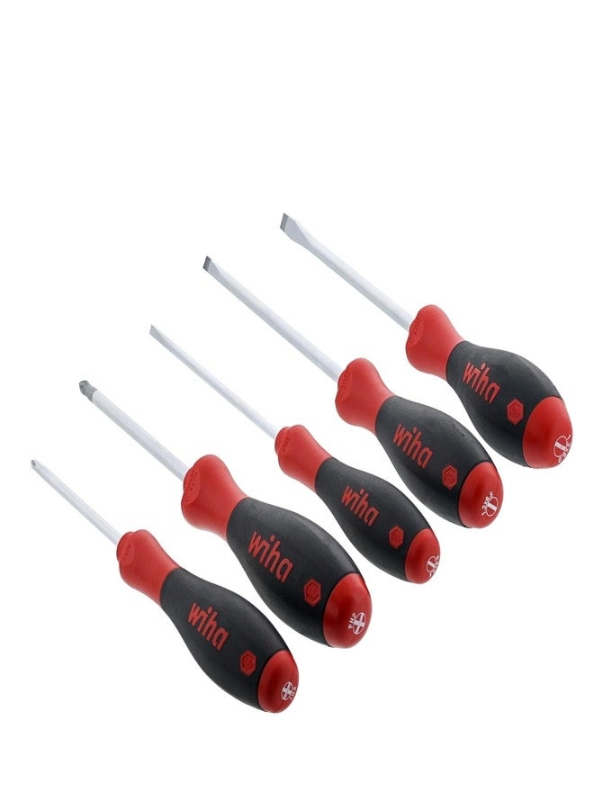 Wiha 30277 Slotted and Phillips Screwdriver Set (5 Pcs)