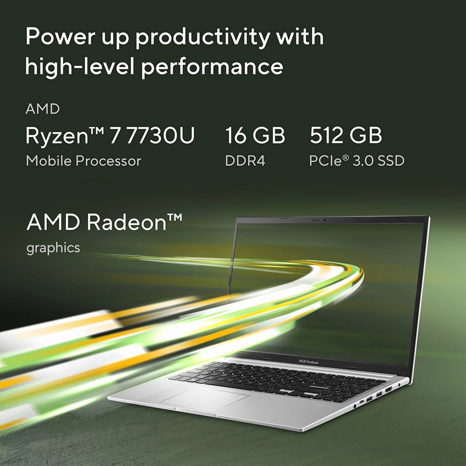 Vivobook 15 M1502YA-NJ116W - 15.6'' Ryzen 7 7730U 16GB DDR4 512GB SSD