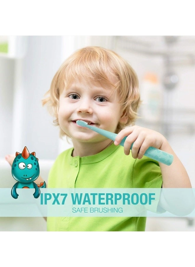 Sonic Rechargeable Kids Electric Toothbrush - 3 Modes 24000 Strokes IPX7 Waterproof