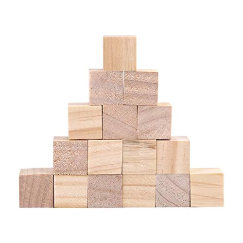 Square Wooden Blocks - 20pcs