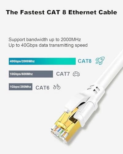CAT 8 Ethernet Cable - 10FT