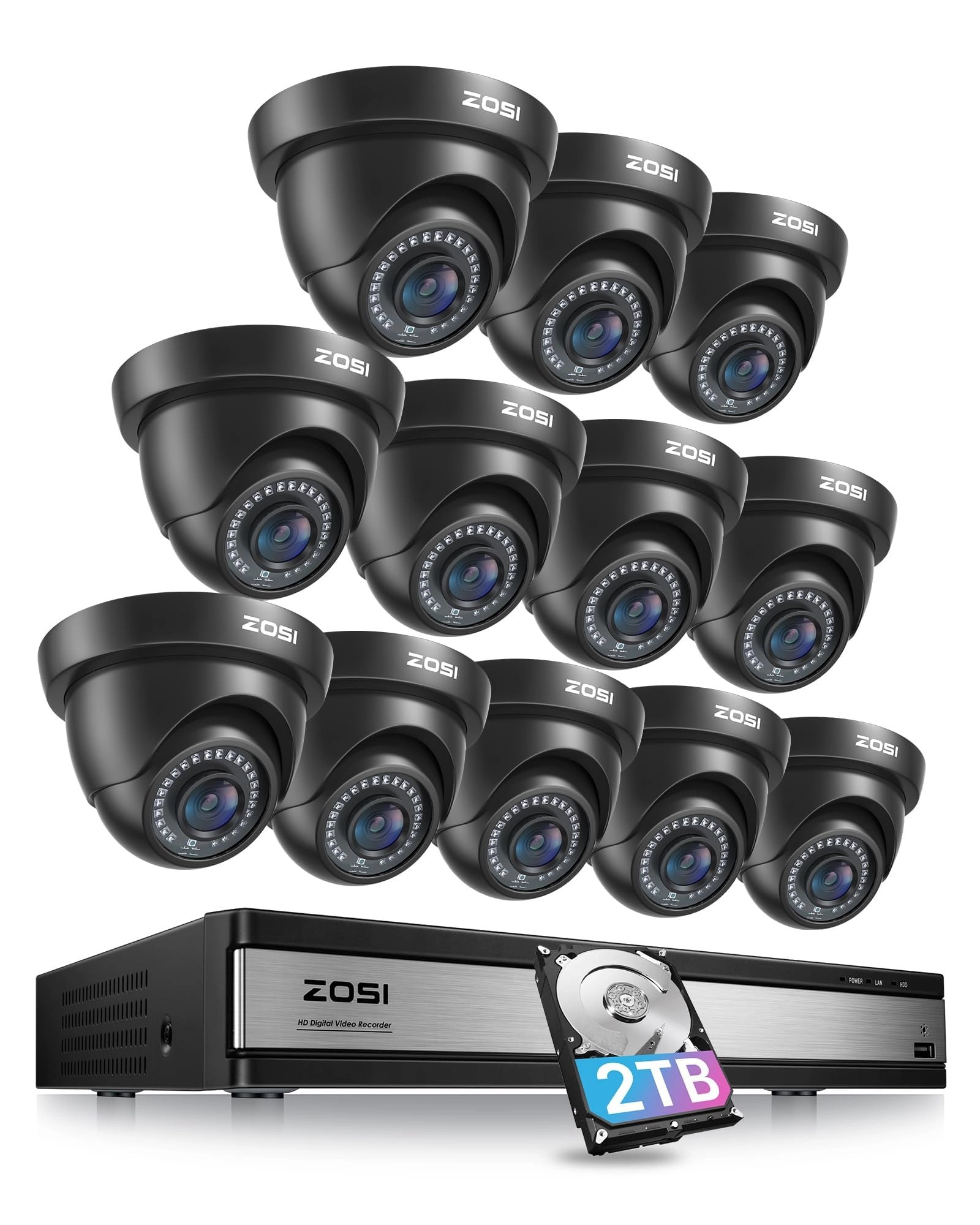 16 Channel Security Camera System - 12 16 1080p