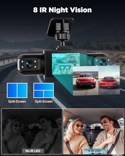 4 Channel Front and Rear Dash Cam - 1080P