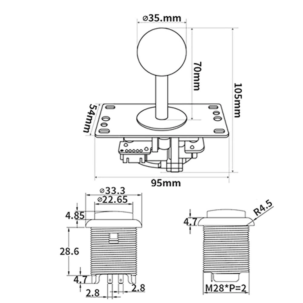 2P-Chrome-DIY-Kits - Chrome Red & Blue PC