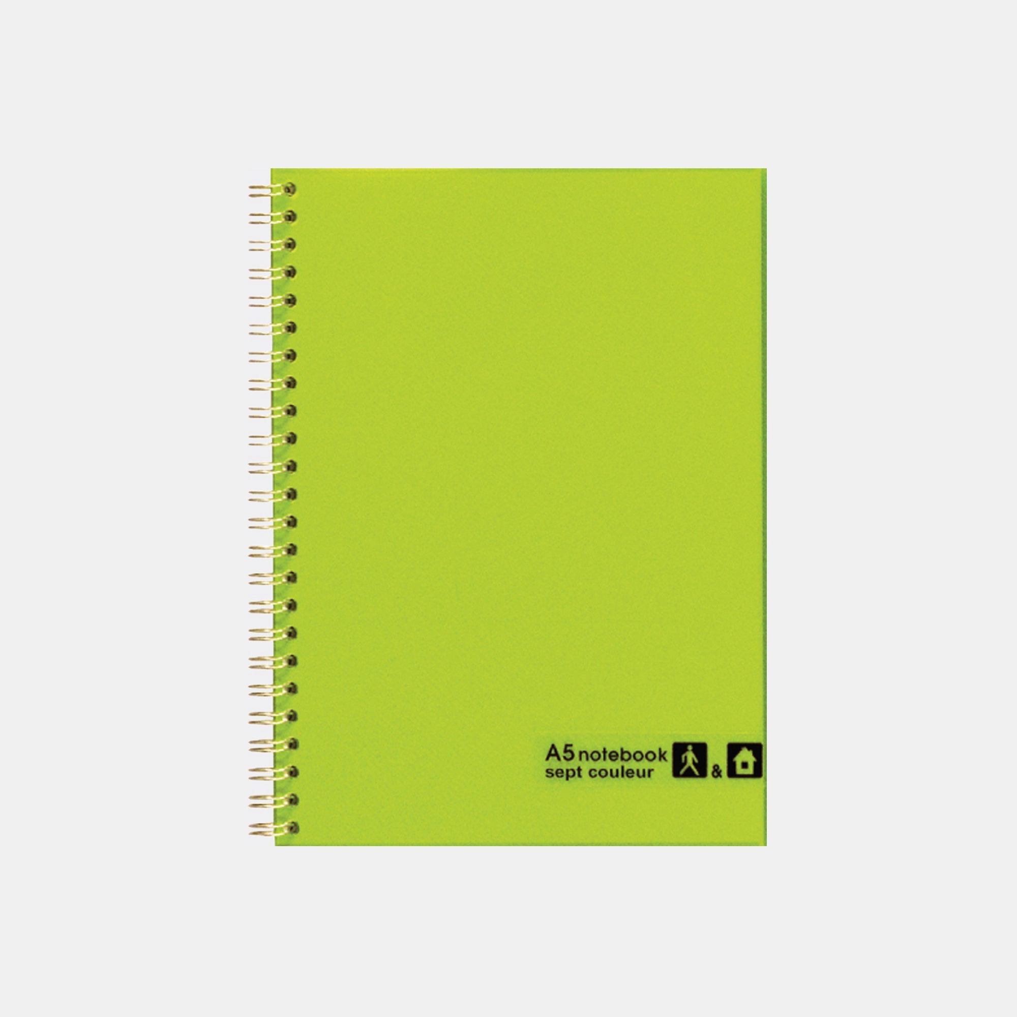 Septcouleur A5 Spiral - Lined 80 Sheets