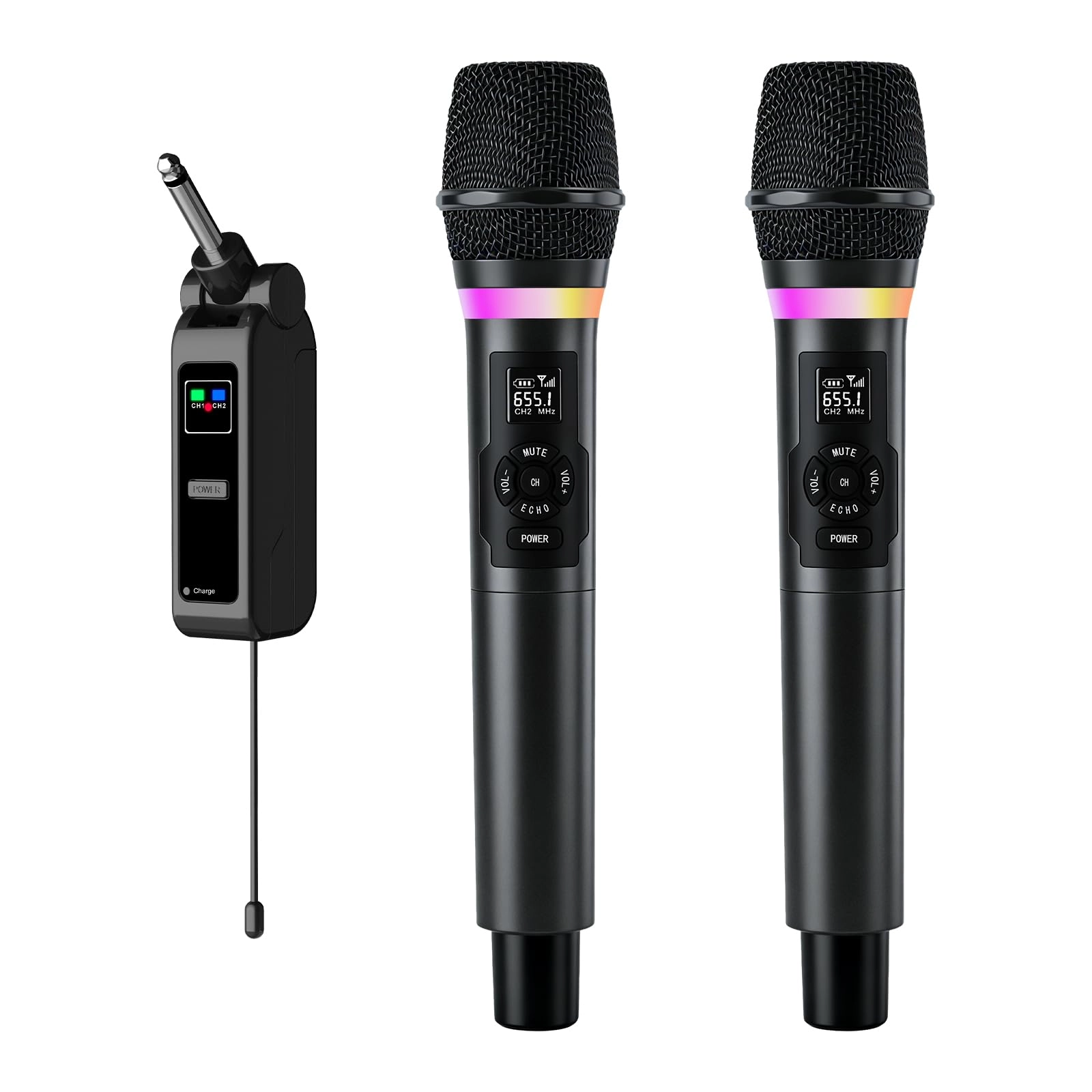 myxtren wireless handhold microphone - 2x 2.4GHz