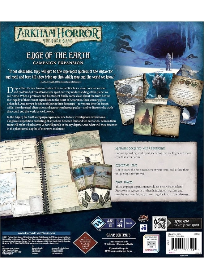 Arkham Horror: The Card Game: Edge Of The Earth Campaign Expansion