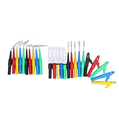 Banana Plug Test Leads Kit - 15 Pieces 90°/135°/180° 4mm