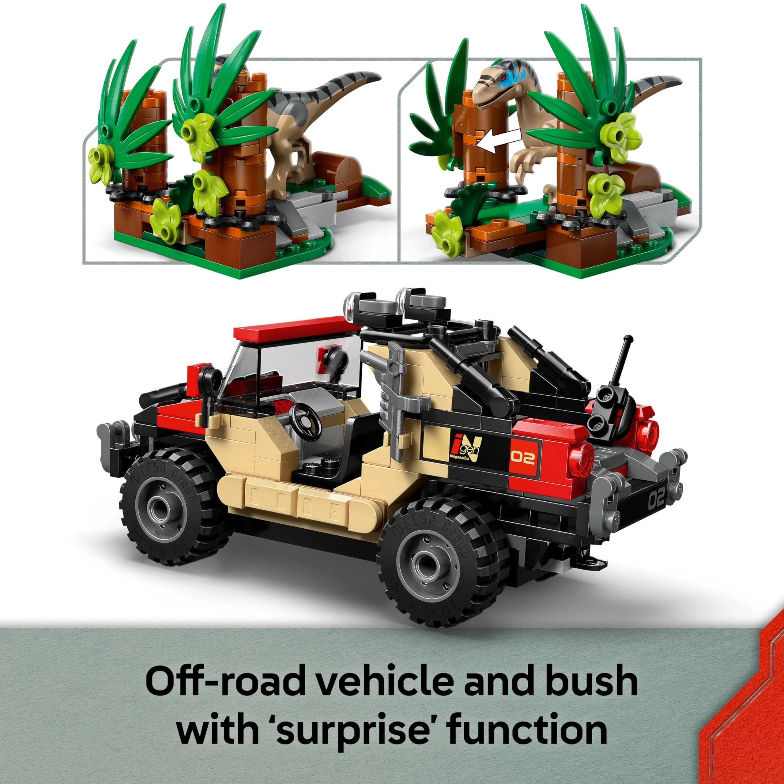 Jurassic World Raptor Off-Road Escape (76972)