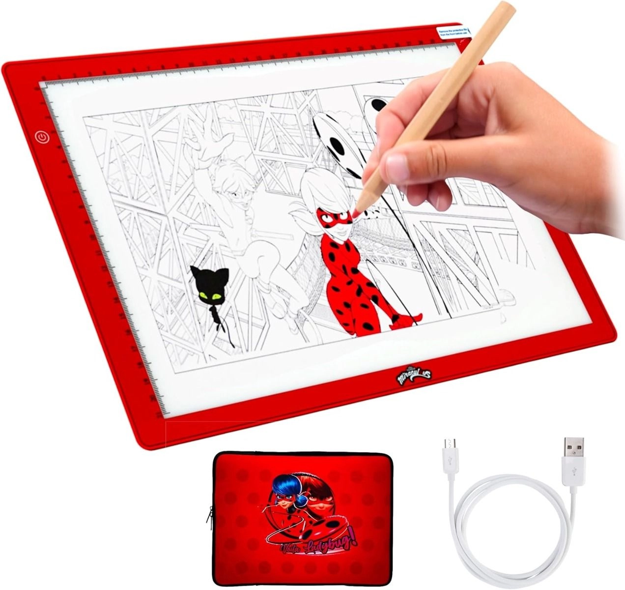 Miraculous Ladybug Led Lightpad + Neoprene Case