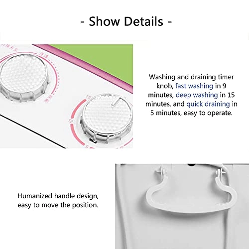 Portable Washing Machine - Mini Single Tub Timing Function