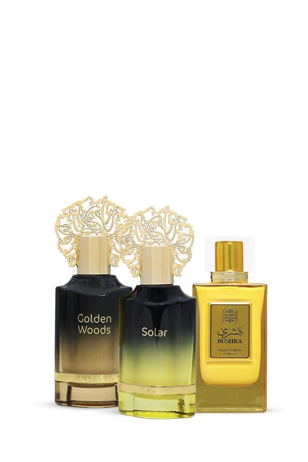 Naseem Golden Woods - 55ml + Solar - 55ml + Bushra - 200ml