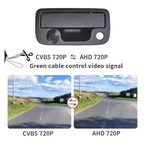 Pickup Tailgate Handle Reverse Camera - Night Vision Wire AHD 1080P