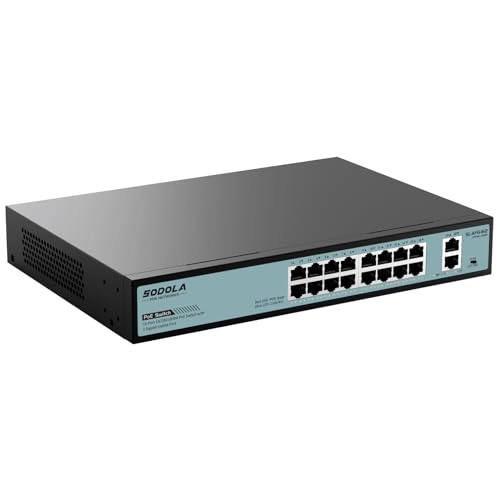 16xPoE+2GE(400W) 18-ports