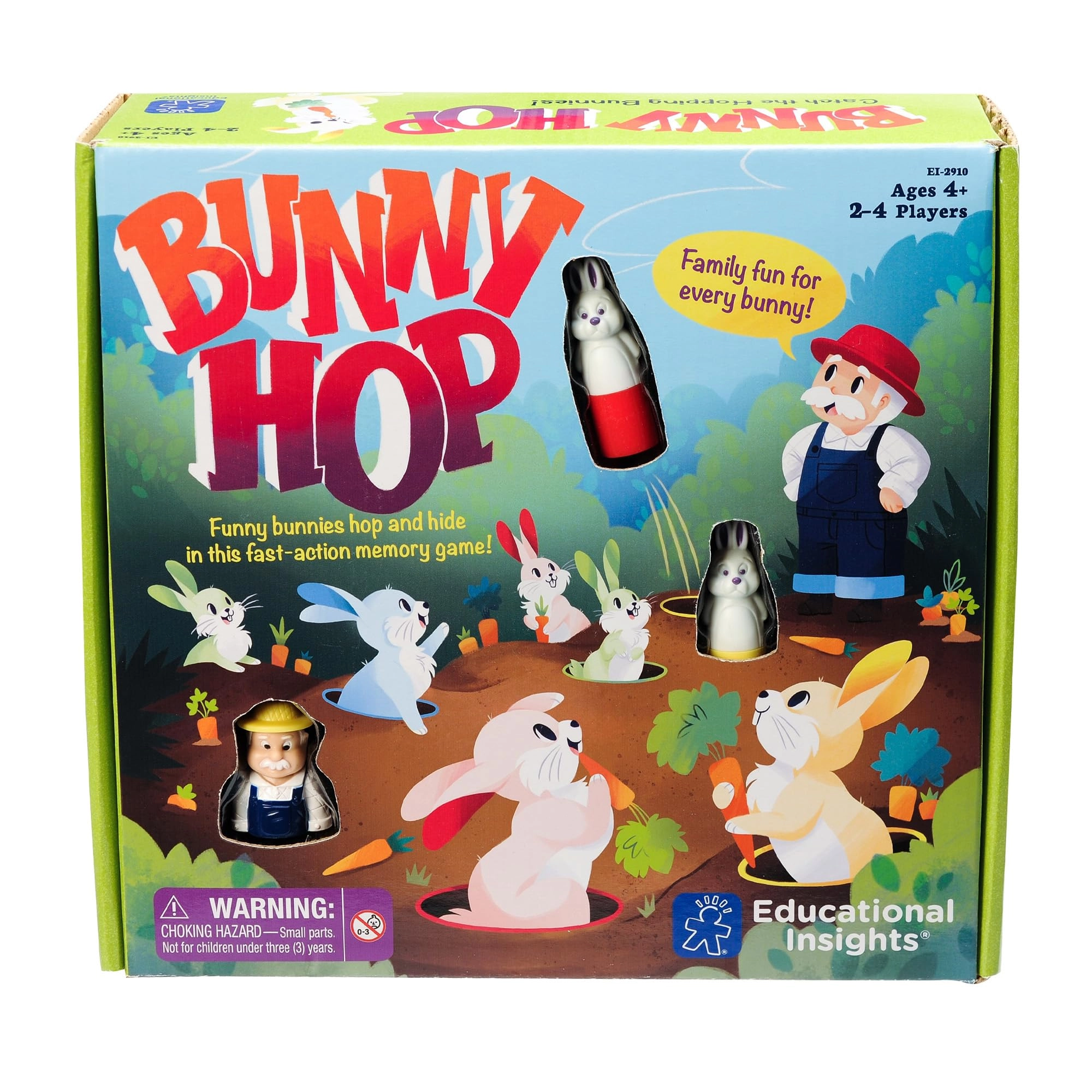 Educational Insights Bunny Hop Memory & Color Recognition - 4+