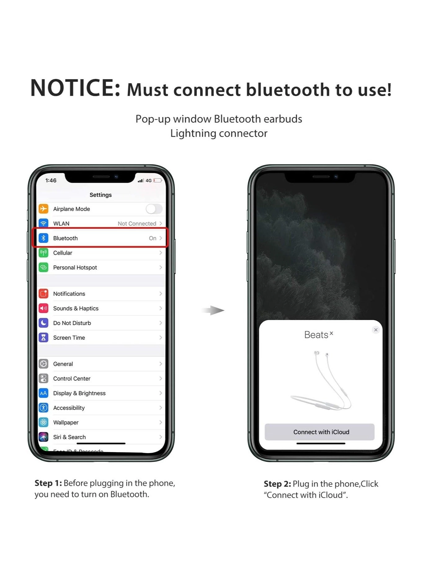 Lightning Headphone Wired Headset