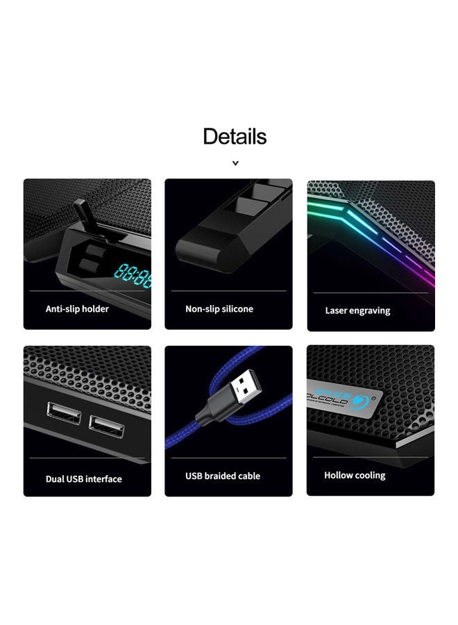 Gaming Laptop Cooling Pad - 6 piece(s) 17.3 inch
