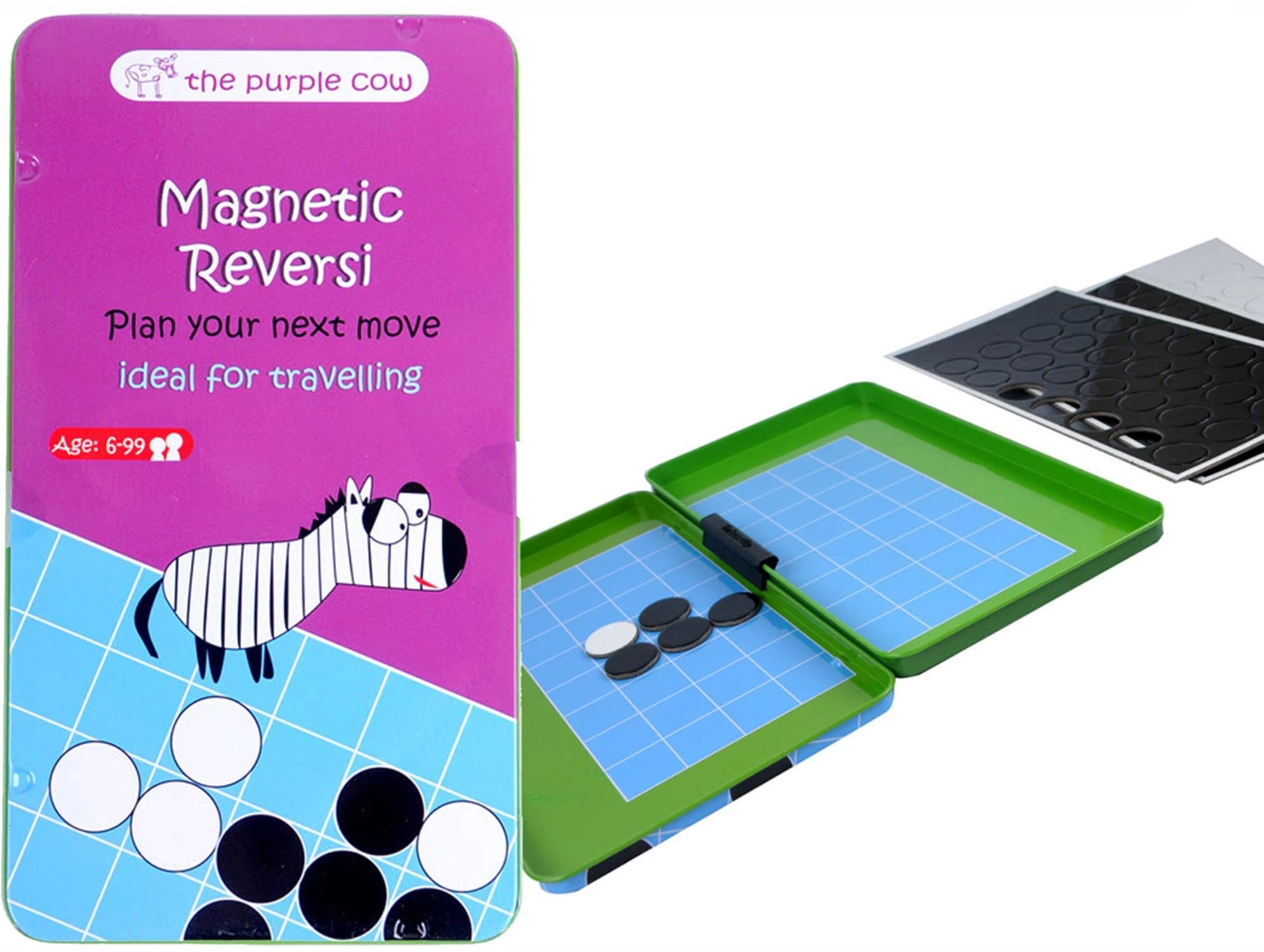 The Purple Cow Reversi - Magnetic Travel