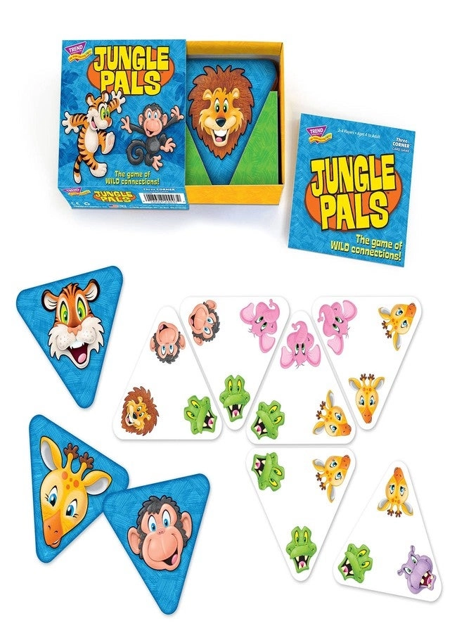 Trend Enterprises Jungle Pals - Card Game - Double-sided deck 63 cards