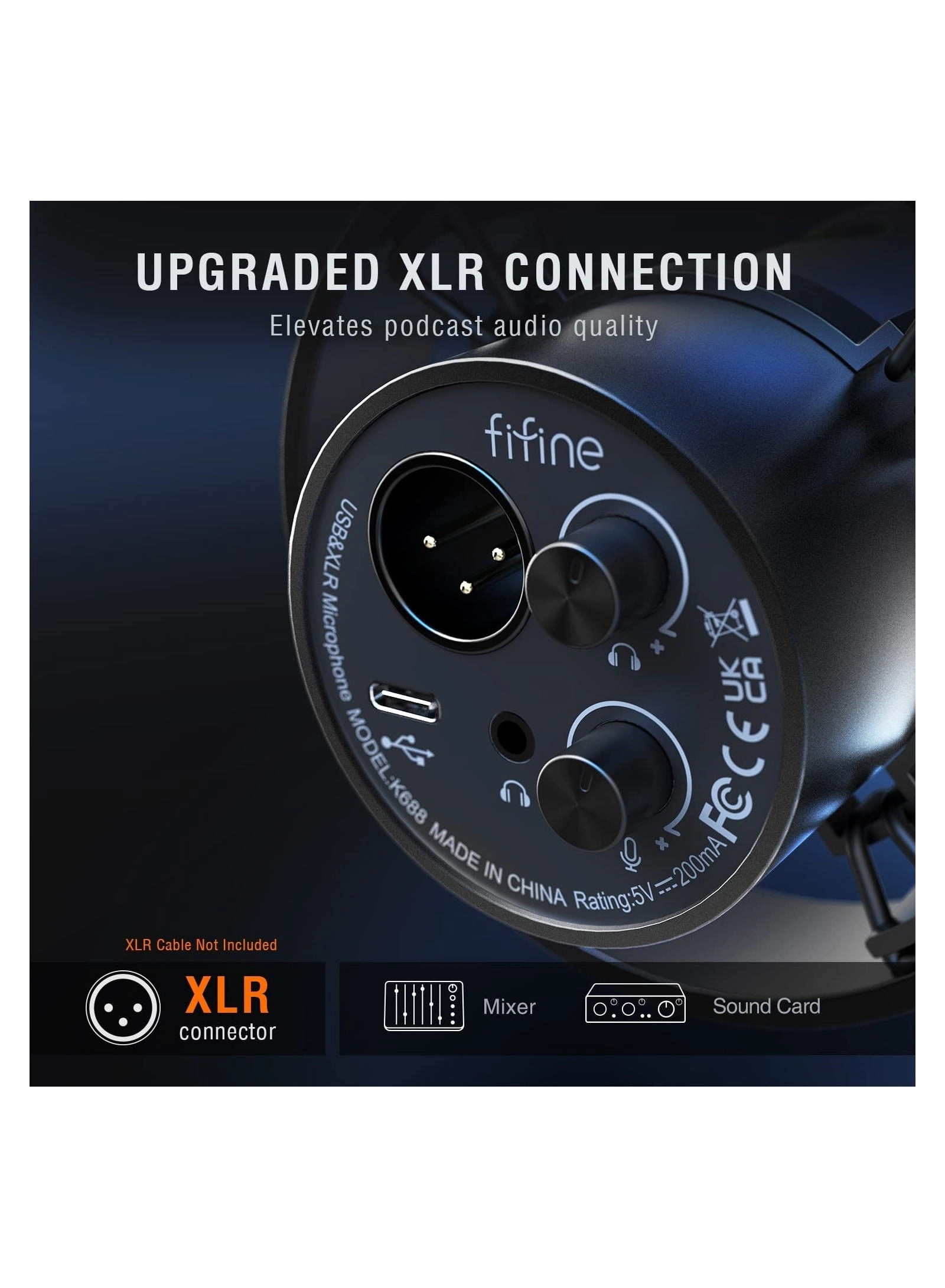K688P XLR+USB Microphone
