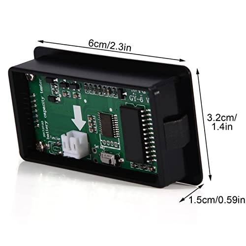 Battery capacity voltage meter - Green backlit LCD 6-70V