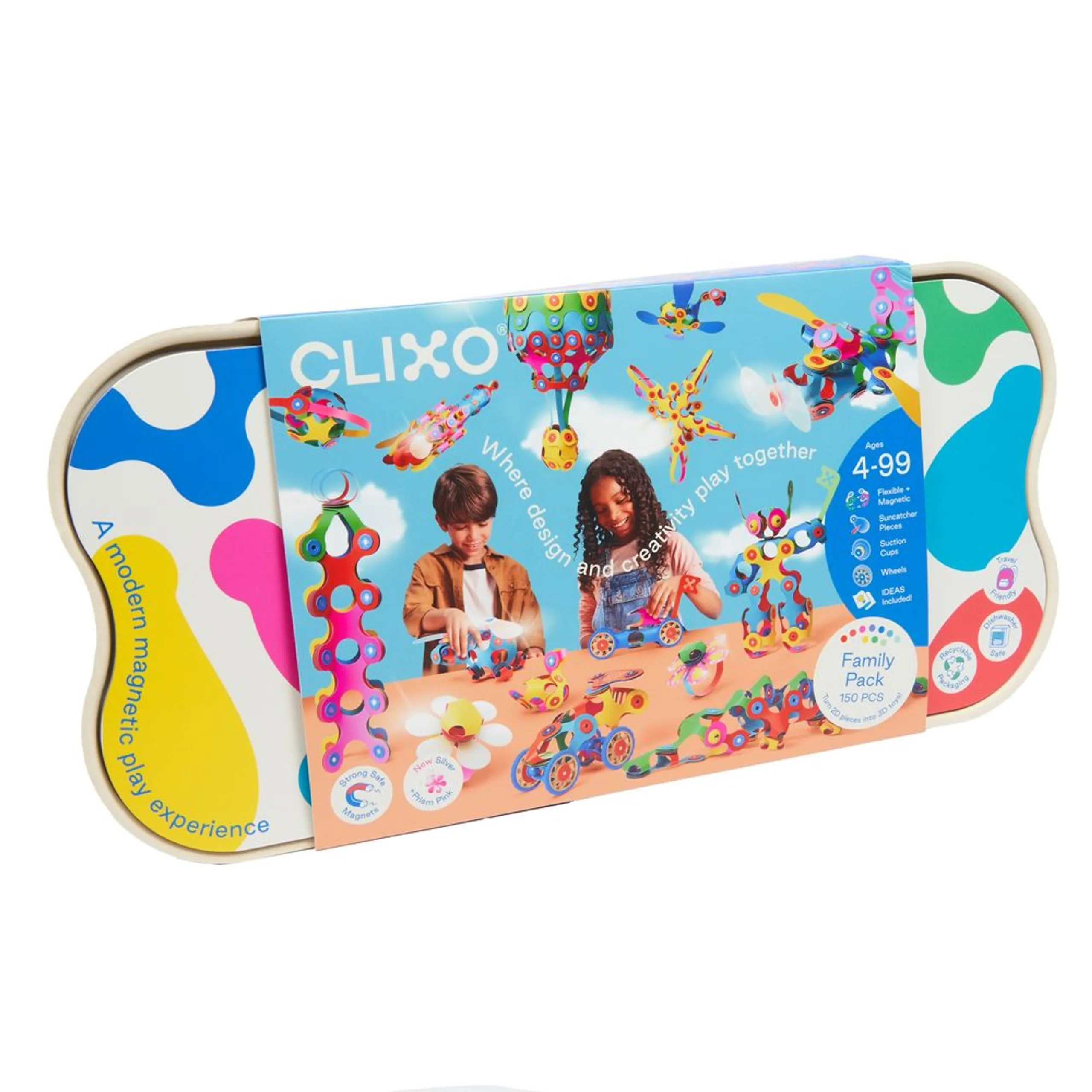 Clixo Magnetic Building Toy Set - 150 pcs