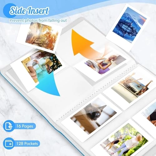 2x3" 256 Pockets Fabric Cover Photo Album