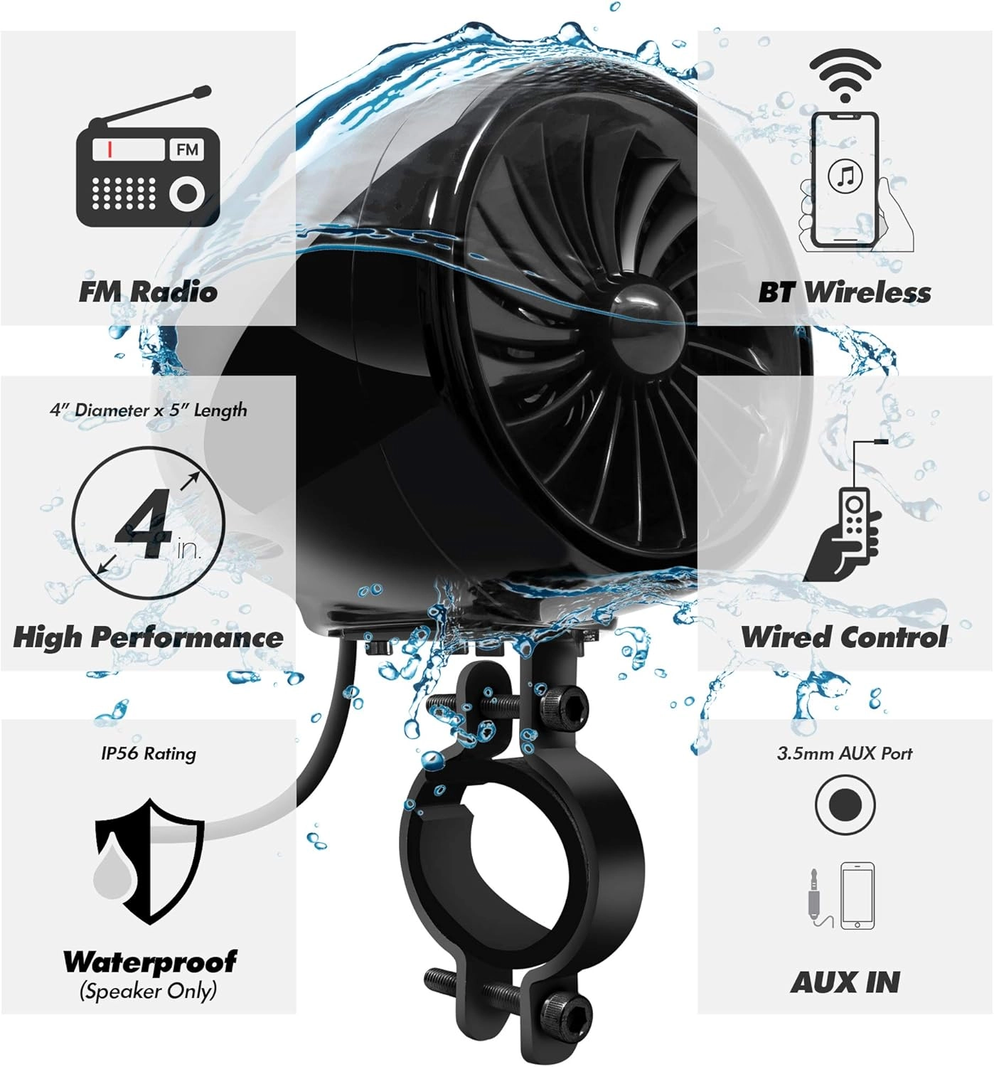 TJ4-R - 4" 100W