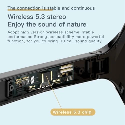 Smart Bluetooth Glasses - Bone Conduction Polarized
