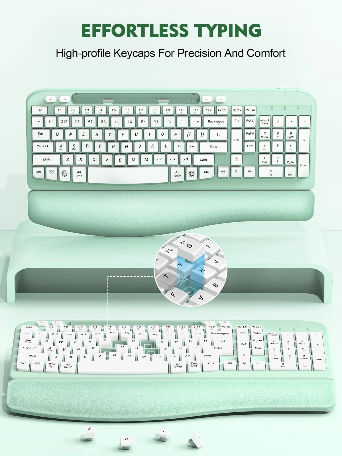 Ergonomic Wireless Keyboard - Wireless