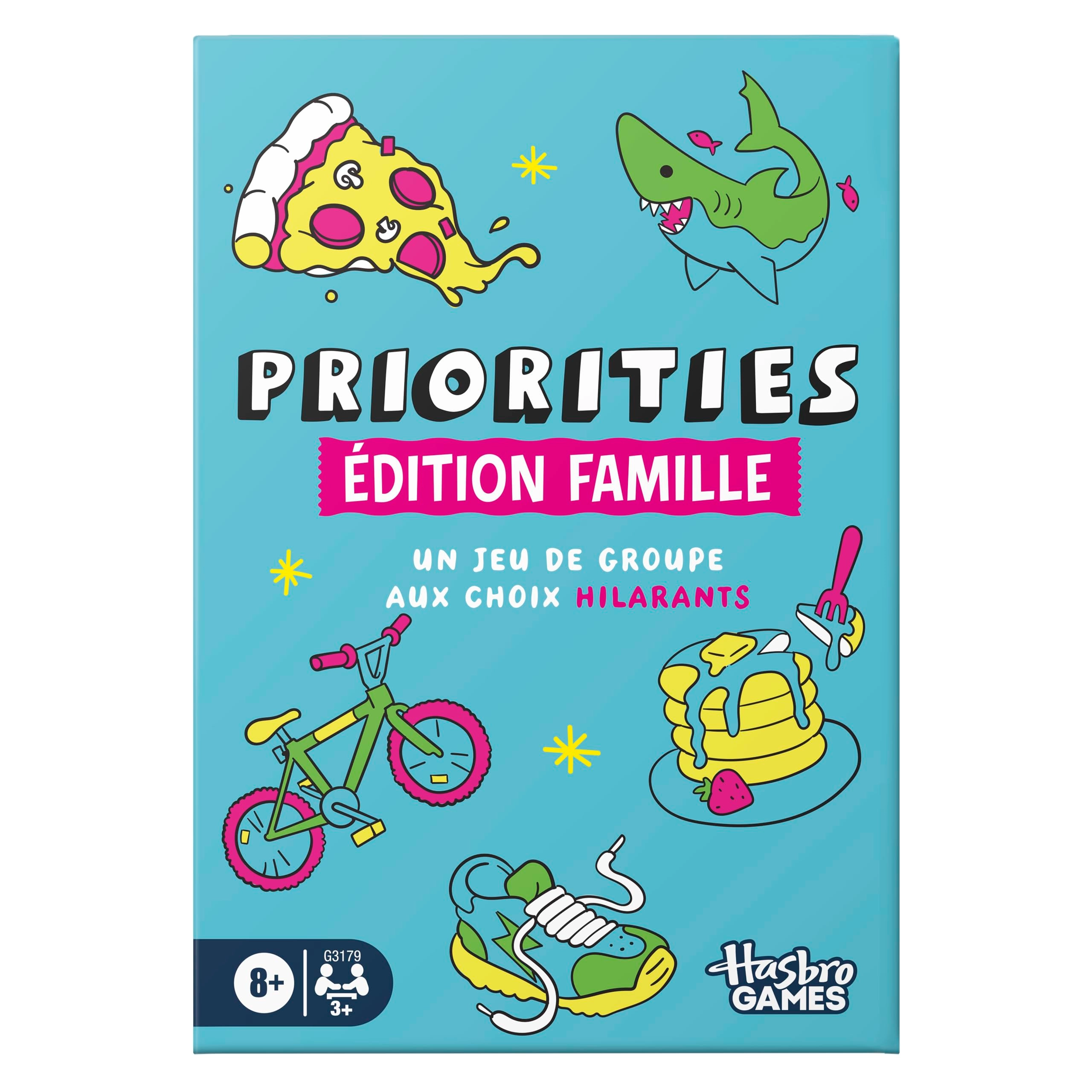 Hasbro Priorities Family Edition - French Version Ages 8+
