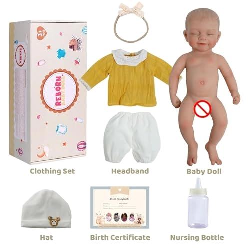 Reborn Baby Doll - 12 Inch Silicone Weighted Ages 3+