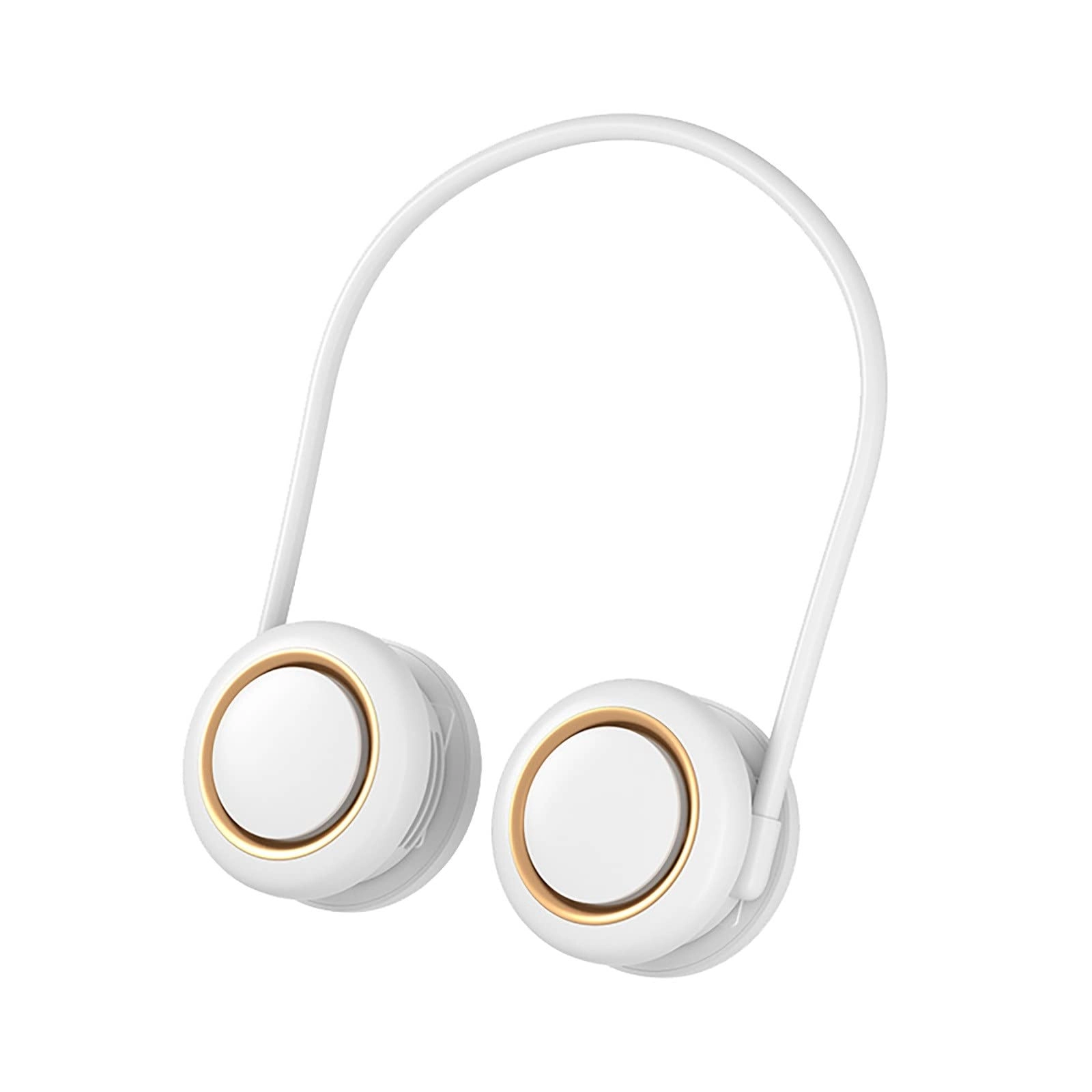 TEDNIDS Hanging neck fan - rechargeable portable White