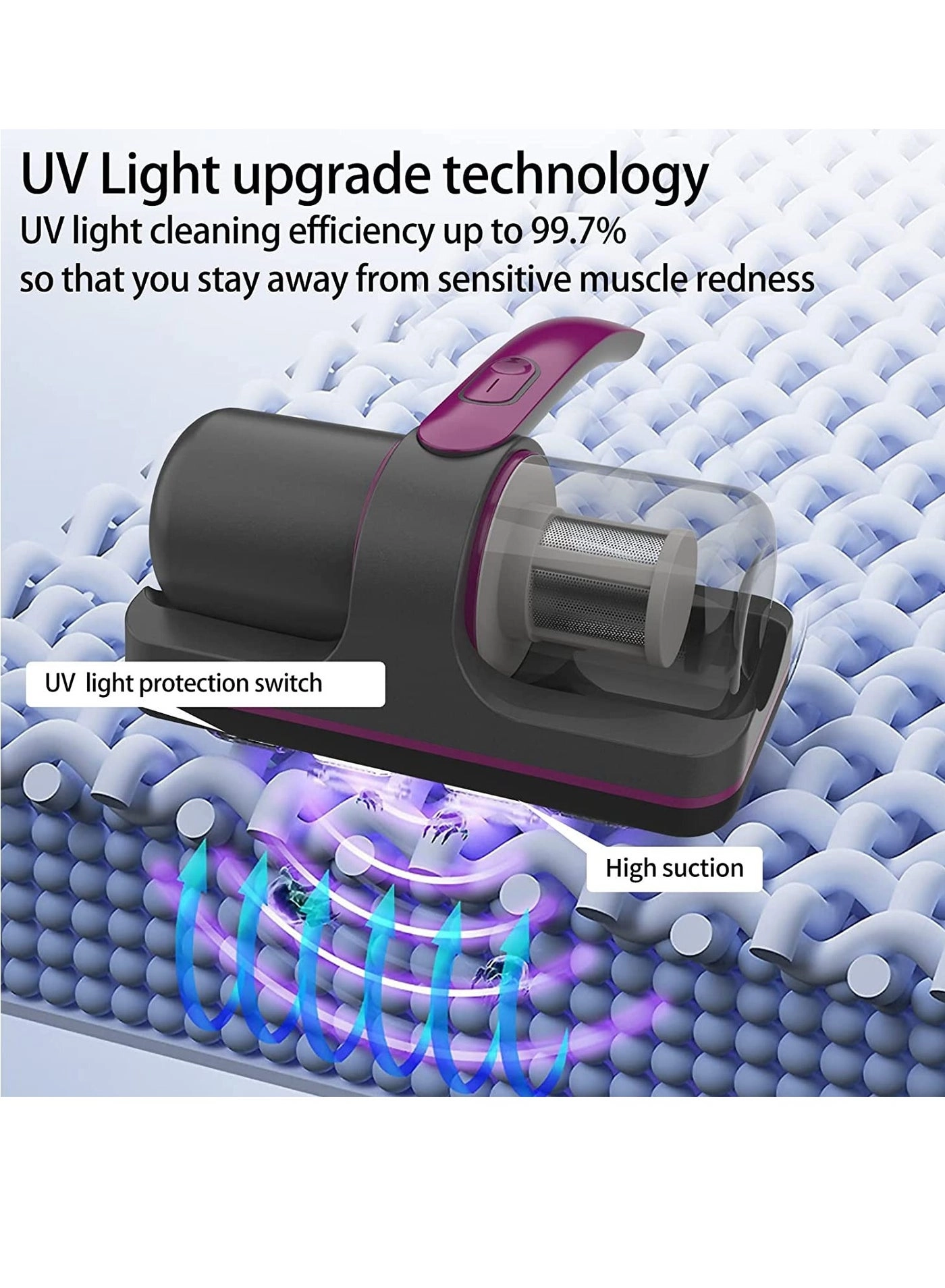 Bed Vacuum Cleaner - UV-C Cordless 55W